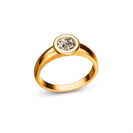 Verlobungsring Bella - Gelbgold 750 - 0,50 crt - TW/SI 