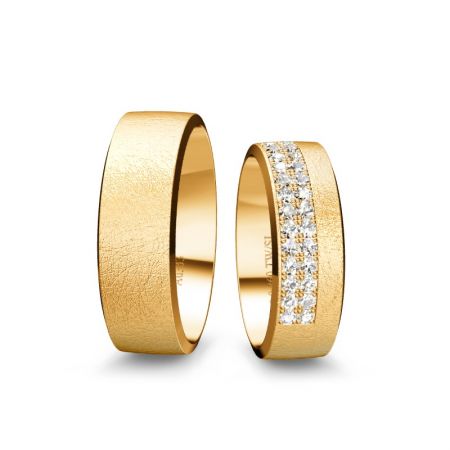  Trauringe Melissa - Gelbgold 333 - 0,260 Crt - TW/SI 