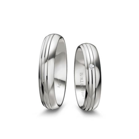 Truringe Lotte - Silber 925 - 0,020 Crt - TW/SI 