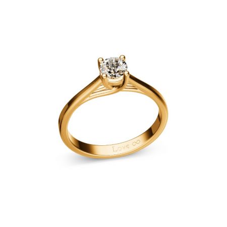 Verlobungsring Flora - Gelbgold 333 - 0,30 crt - Ziconia 